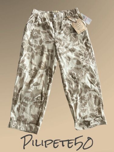 Democracy High Rise "Ab" Leisure High Rise Relaxed Fit Camo Brown Pant Sz 10 NWT