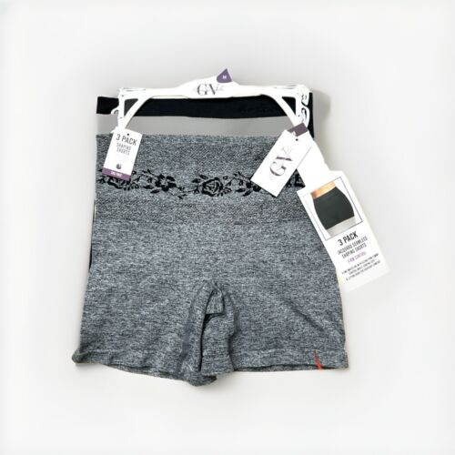 GLORIA VANDERBILT~3 Pck Jaquard Shaping Shorts Seamless~Firm~Lift Rear~ALL SIZES