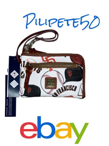 Dooney & Bourke MLB San Francisco Giants Wristlet Zip Around WNGGI0320-MSRP $138