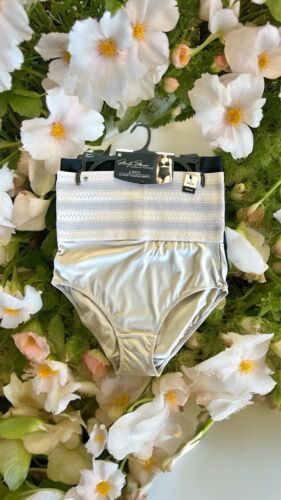 Marilyn Monroe 2pc MM7157~Elastic Belly Band~Hi Waist Shaping Briefs~L~GREAT !