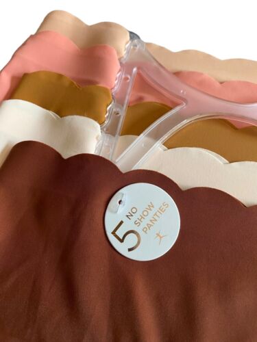 DANSKIN INTIMATES 5 Pack~Multicolor~No Show Panties Size M~ Style DS7254~UNIQUE