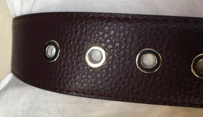 MICHAEL KORS BELT BURGUNDY  WITH SILVER BUCKLE REALLY DIFFERENT MSRP $58