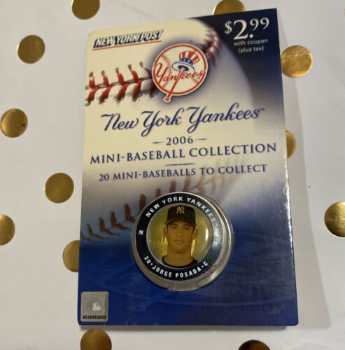 NEW YORK YANKEES 2006 MINI BASEBALL COLLECTION JORGE POSADA (NEW YORK POST)