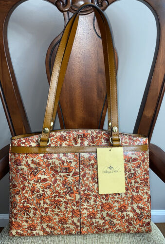 Patricia Nash Poppy Leather Tote Boho India Handbag New LOVELY!! Retail $249