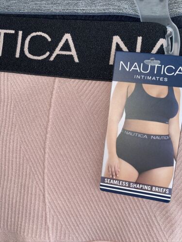 NAUTICA INTIMATES NT4134 3PKD MF~1XL~ SEAMLESS SHAPING BRIEF PANTIES GREAT FIT!