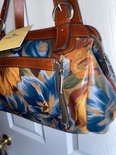 Patricia Nash Marigold Harvest Waverley Leather Shoulder Purse Handbag UNIQUE!!
