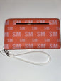 STEVE MADDEN WALLET WRISTLET ORANGE BLUSH TWO TONE