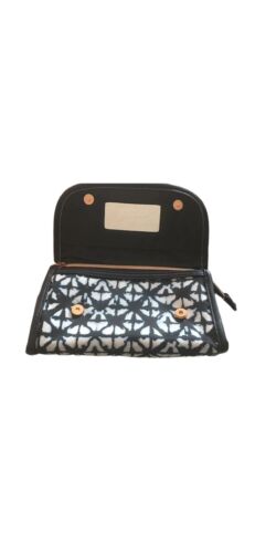 Aimee Kestenberg Langley Quilt  Indigo Dye Fold Over  Pyramid Zip Rose Gold Zip
