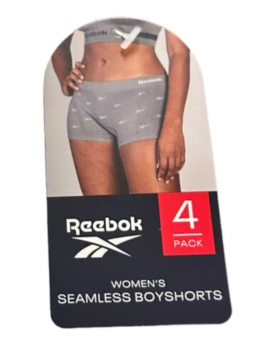 Reebok Women’s Seamless Botshorts~Stretch Panties 4-Pack~Large~Multicolor~COMFY