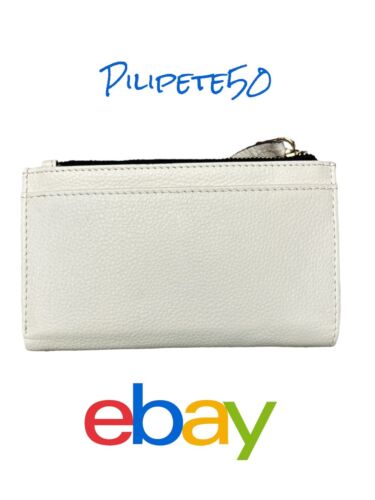LODIS Coin Purse Bifold Card & Bill Wallet White Leather~RFID~ SO SO BEAUTIFUL!!