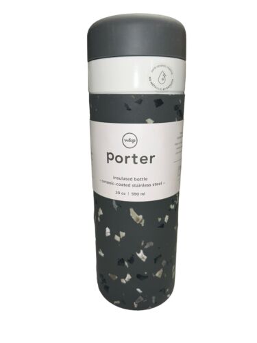 W&P Porter Insulated Bottle 20 oz Charcoal Terrazzo| Clean Taste Ceramic Coating