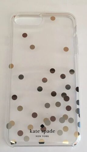 KATE SPADE Phone Case 4 iPhone 8/7/6s/6 PLUS Gold & Rose Gold Silver Polka Dots