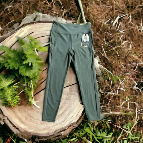 Avalanche Women Pants~Green~Slim Fit Hybrid 4 Way Stretch Woven Knit~CA751R~Sz L
