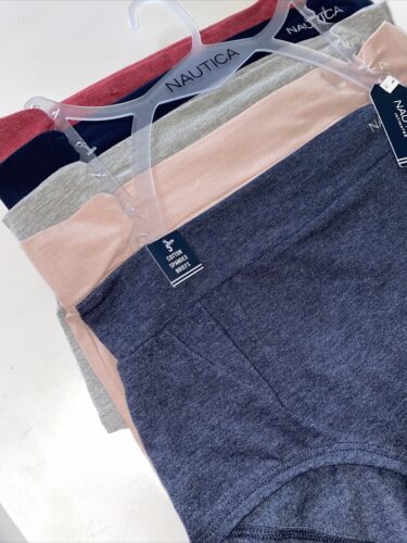 NAUTICA INTIMATES NT3042~5PK~L~ SUPER SOFT HIGH WAIST BRIEF PANTIES~GREAT FIT!