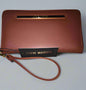 STEVE MADDEN WALLET WRISTLET COGNAC SMOOTH TEXTURED FANTASTIC!!!!