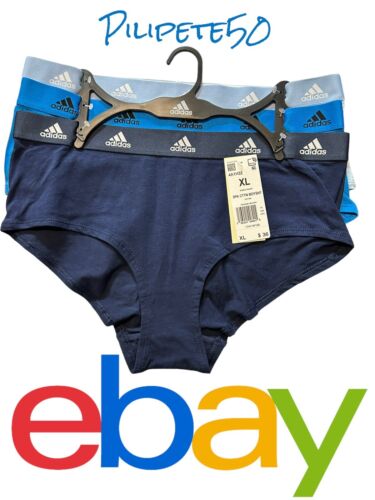 Adidas Women's 3-PK Cotton Boy Shorts Underwear 4A1H32 (Size XL) NWT MSRP $36