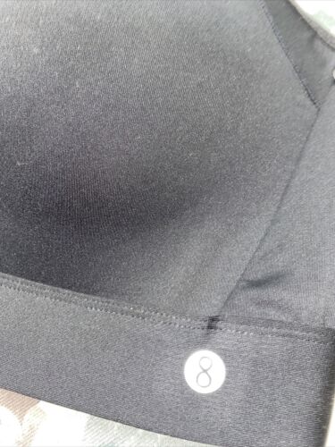 LAYER 8 MAX. SUPPORT SIZE 1X SPORT BRA FITTED METEORITE. BLACK LWB0097X MSRP $42
