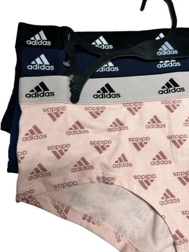 Adidas Women's 3-PK Cotton Boyshort Underwear  4A1H32 (Size M) NWT MSRP $36