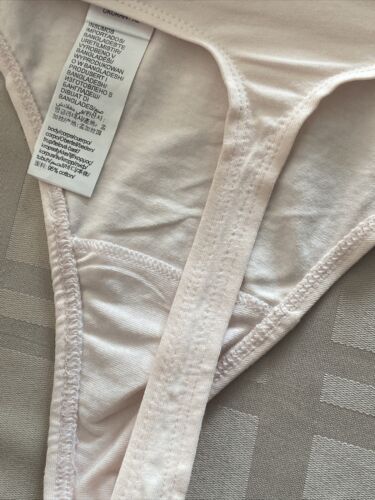 Calvin Klein Thong Panties 2 pack Cotton Soft ~ Size L ~QP 18030-692~ GREAT FIT
