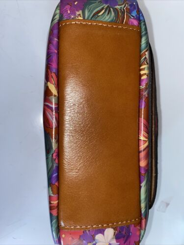 Patricia Nash REMINI LEATHER SUMMER ROSES TRAVEL BAG SMALL POUCH PURSE NWT ITALY