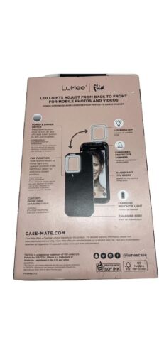 LuMee Flip - iPhone 14 Pro Case - Selfie Phone Cover with 3 Setting LED