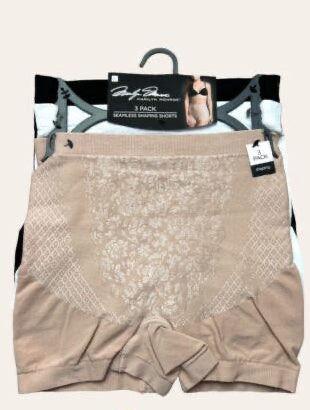 Marilyn Monroe 3-Pack Seamless Shaping Shorts MM7202 - High Rise, Slimming, Multicolor