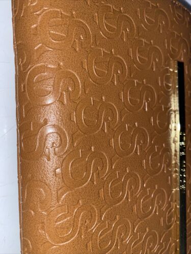STEVE MADDEN WALLET WRISTLET COGNAC STAMPED LOGO VERY DIFFERENT!!!