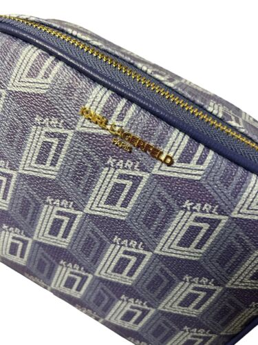 KARL LAGERFELD PARIS MAYBELLE  DUO CAMERA CROSSBODY NWT 178$