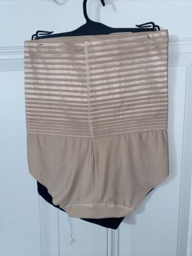 NICOLE MILLER NY~2 Pack~Hi-Waist Control Brief ~Style NM7616~TONES YOUR TUMMY~XL