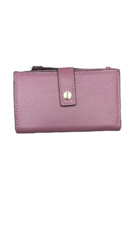 LODIS Coin Purse Bifold Card Wallet BLUSH  Genuine Leather-ABSOLUTELY BEAUTIFUL!