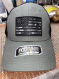 Highland Tactical American Flag Tactical Mesh Adjustable Hat Olive/Black OSFM