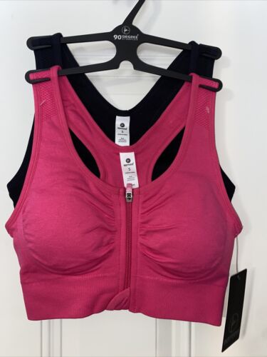 90 Degree By Reflex High Performance~Full Support Sport  Bra Set-Two S~MSRP$58