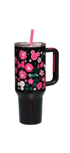 Disney Minnie Mouse 40 Oz. Drink Tumbler With Straw New
