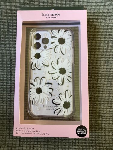 Kate Spade New York Protective Case iPhone 12 or 12 Pro  Floral White NEW