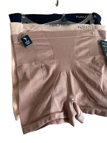 NÁUTICA Shaping Seamless Slip Shorts Size M~2 pair NT7016 ~TAMES YOUR TUMMY!