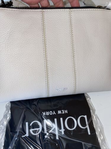 BOTKIER NEW YORK XBDY Small Leather TRIGGER Handbag GRAY (Dove) RARE FIND!!!