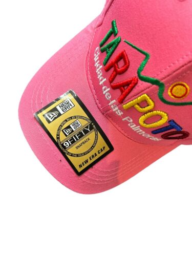 TARAPOTO~Peruvian Amazon Side~Hat Cap Pink Embroidered Multicolor Strap Back NEW