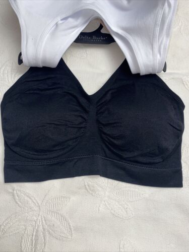 Delta Burke 3-Pack Seamless Bras Size 2X Soft Comfort Lounge Removable Pads NEW