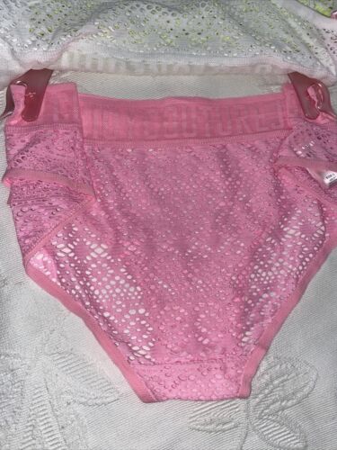 JUICY COUTURE Women’s Intimates Lace Cheeky Underwear Panties Size L 5 Pcs CUTE!