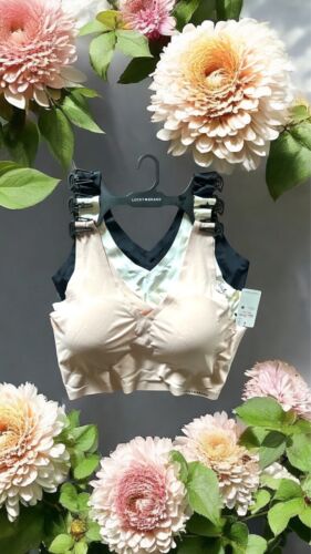 Lucky Brand Set Of 3~Seamless Laser Cut Bras LVD19053~Sz.2X~Multicolor ~UNIQUE!