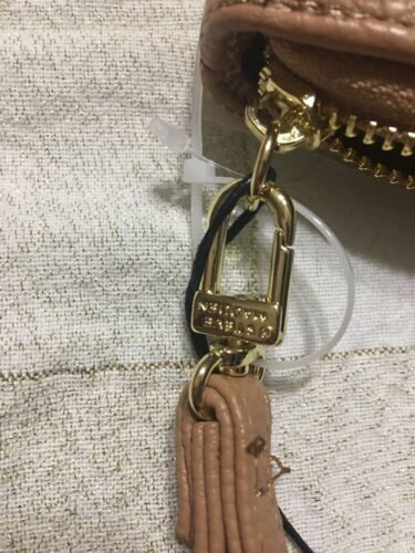 STEVE MADDEN WALLET WRISTLET CAMEL STICHED LOGO (LARGE LETTERS) "SO DIFFERENT"!!