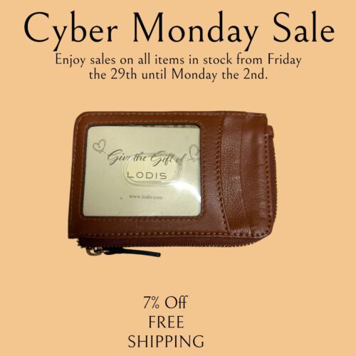 Lodis Wallet  Brown Catalina RFID Protection Genuine Leather