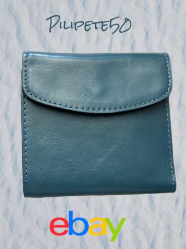 Patricia Nash Blue Reiti Genuine Leather RFID PROTECTED Wallet P40906 NWT $109