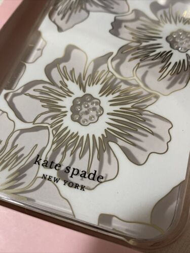 Kate Spade Phone  Case iPhone 13 Pro Floral & Rhinestones Beauty!!