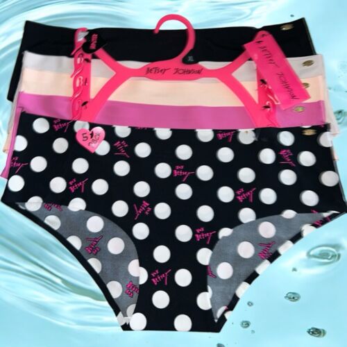BETSEY JOHNSON 5 Pack- Hipster Barely There No Lines~Multicolor~Panty Sz. XL $52
