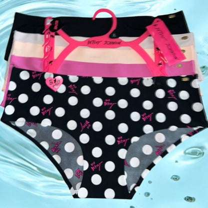 BETSEY JOHNSON 5 Pack- Hipster Barely There No Lines~Multicolor~Panty Sz. XL $52