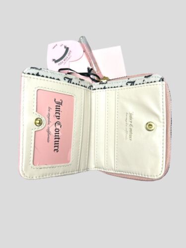 Juicy Couture Pink Blush~Pretty Bow Small~Zip Around Wallet~Gold Logo~GREAT BUY