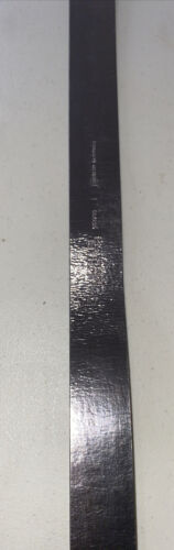 MICHAEL KORS BELT BLACK WITH STAMPED LOGO SILVER BUCKLE