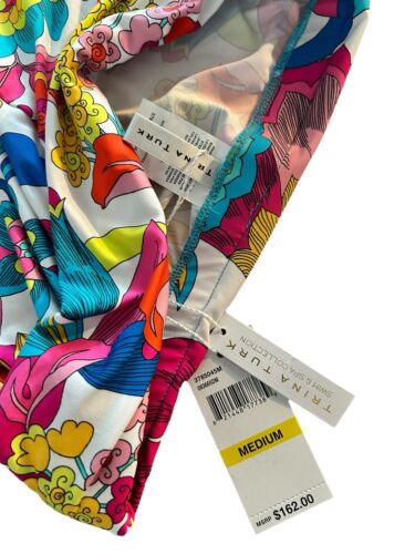 Trina Turk Bal Harbour Roll On Cover Up Pants Medium Multicolor Floral NWT~CHIC
