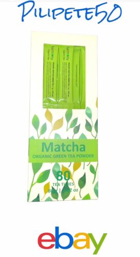 MATCHA Organic Green Tea Powder 80 Tea Tubes Per Box-Boxes Harmony Pure~TASTY